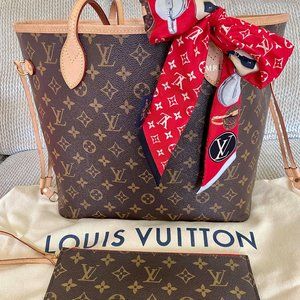 Authentic Louis Vuitton Neverfull MM Monogram